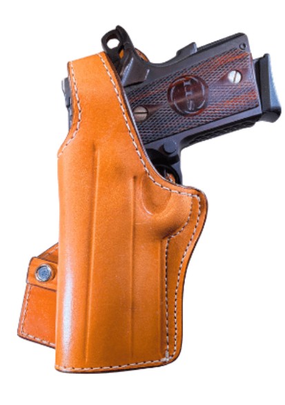 Thumb Break Holster w/Leather Paddle.  * More comfort and fast, easy on/off convenience * Fully smooth leather lined finish * Leather paddle for durability